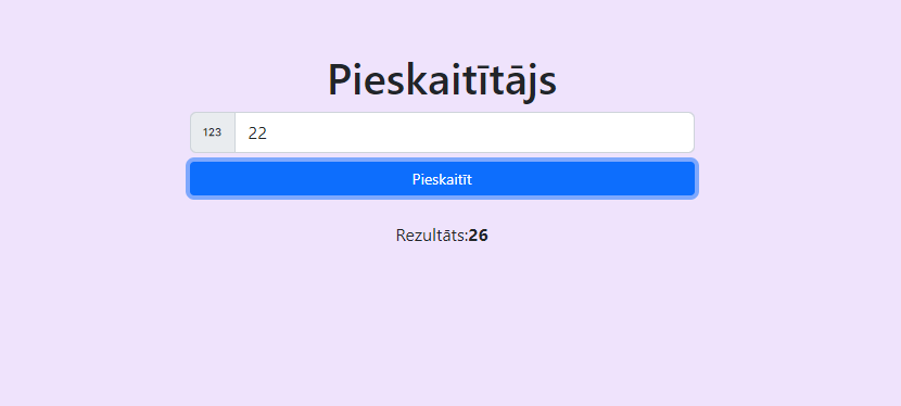 Laikapstākļu lietotnes skats